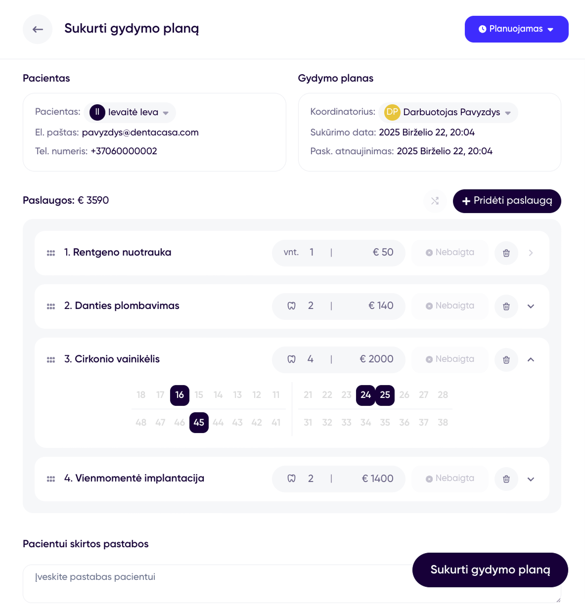 Individualūs gydymo planai